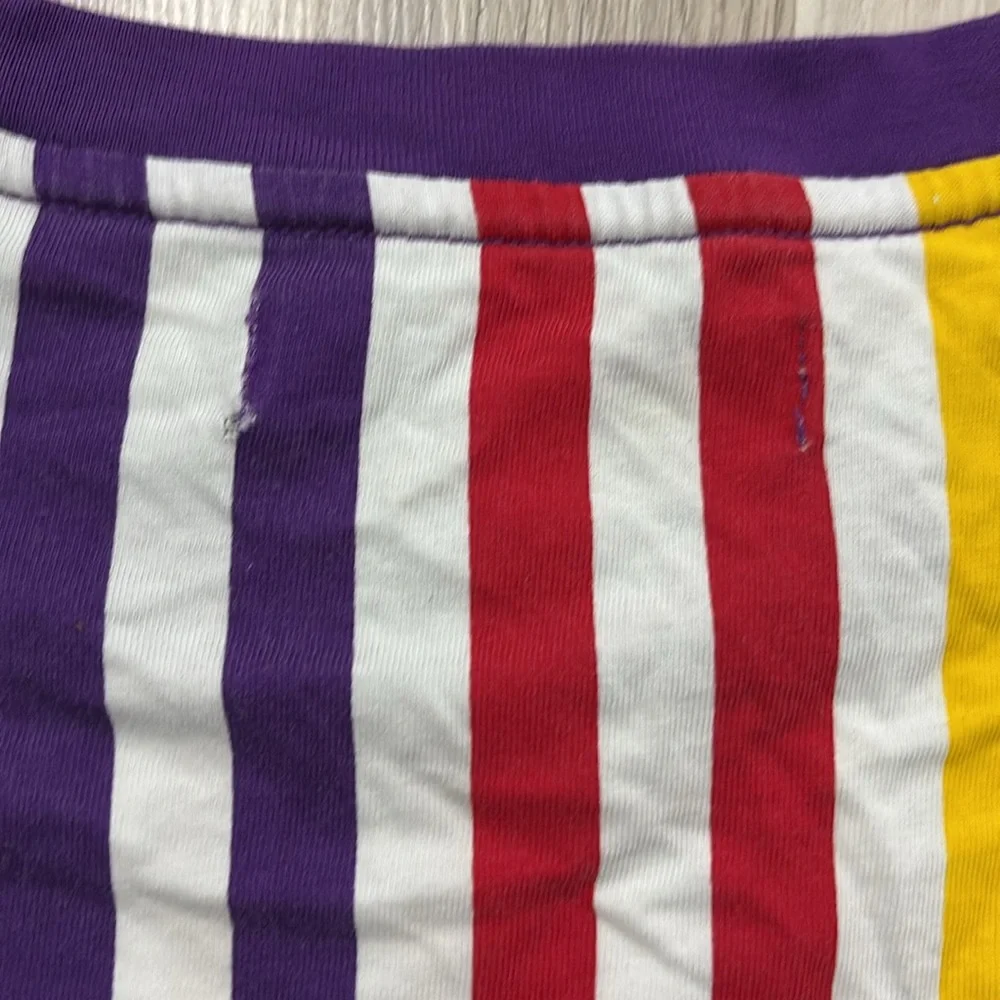 GUESS J.BALVIN T-SHIRT FUN
VIBRANT‎ 90's RETRO VIBES SZ M
STRIPES RAINBOW - Picture 12 of 16